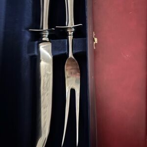 Elegant Stainless Steel Carving Set